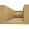 Ekena Millwork 6in. W x 4in. H x 16in. L Mediterranean Woodgrain TimberThane Rafter Tail, Primed Tan RFTUR06X04X16MEDRCPR - alternate 2